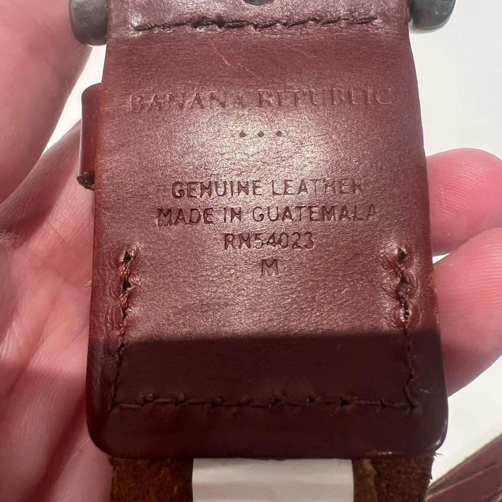 Banana Republic Braided Belt Medium Leather Brown
